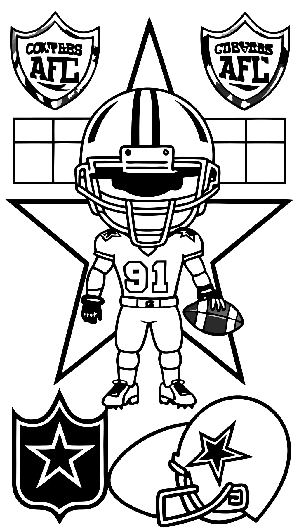 dallas cowboys coloring pages